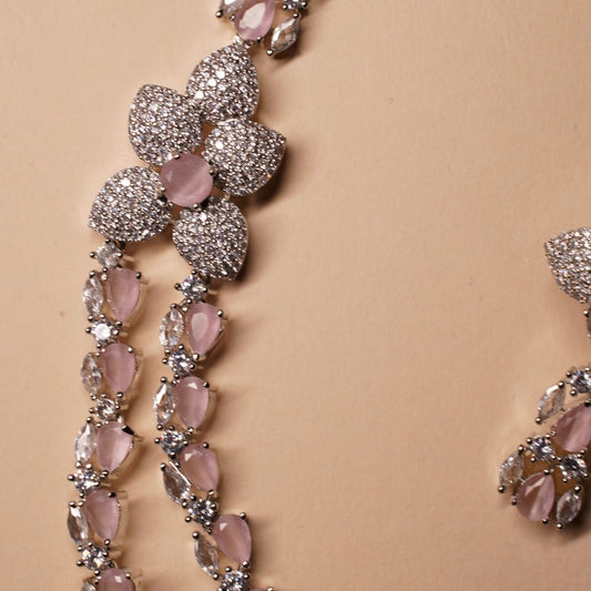 Pink Floral Double Layer Set