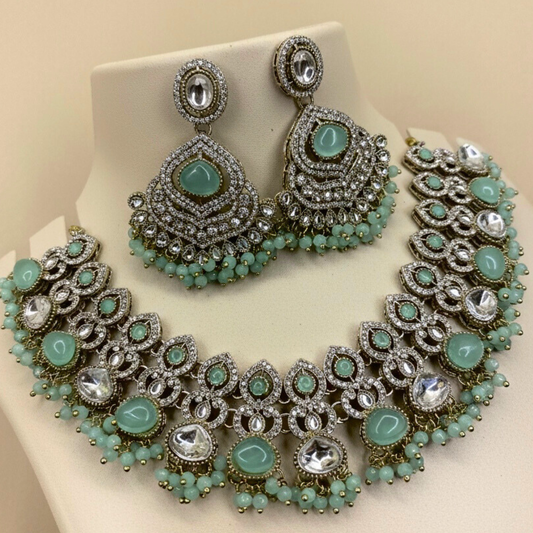 Filigree Choker & Earring Set