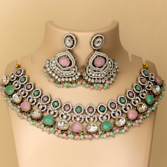 Filigree Choker & Earring Set