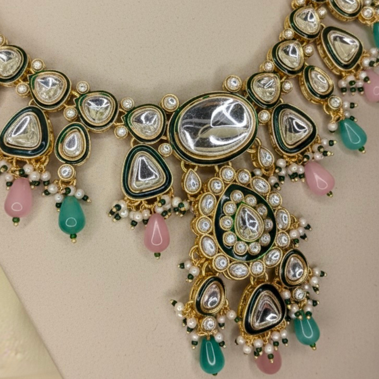 The Pastel Flora Kundan Necklace