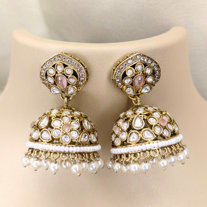 Majesty Kundan Choker & Jhumka Set