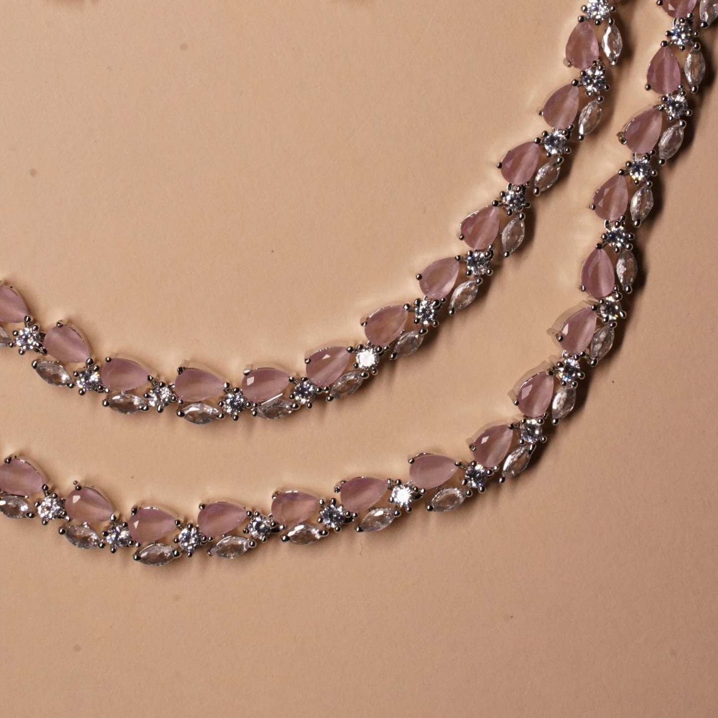 Pink Floral Double Layer Set